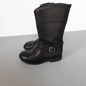 Girls black riding boots